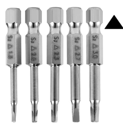 Imagen de Gasea 5 Piezas Destornillador Triangular, Juego de Destornilladores Puntas Herramientas, Vastago Hexagonal 50 mm