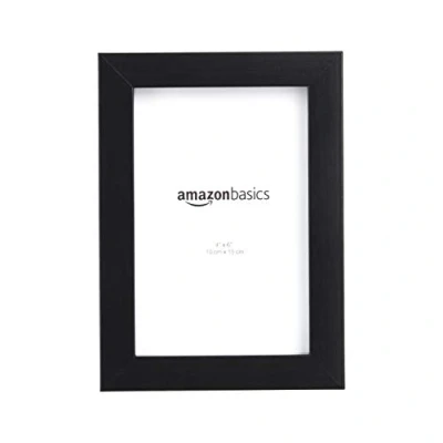 Imagen de Amazon Basics Rectangular Marco para fotos, 2 Unidad, 18 L x 13 W cm, Negro, 10 15 cm