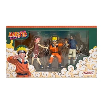 Imagen de Naruto Set de 3 Figuras no articuladas Comansi, Sasuke y Sakura 10cm