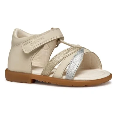 Imagen de Geox B VERRED A, Sandalia Bebé Niñas, Lt Ivory/Platinum, 20 EU