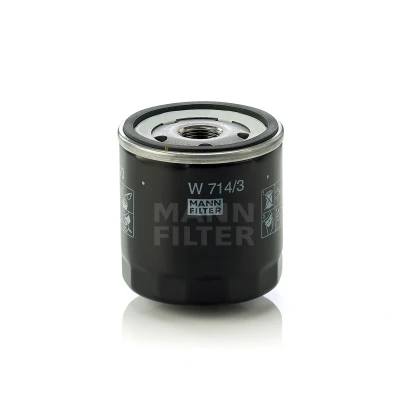 Imagen de MANN FILTER W 714/3 Filtro de aceite 3/4 16 UNF con válvula bloqueo retorno enroscable ALFA ROMEO: GT, GTV, 147, LANCIA: Kappa Berlina