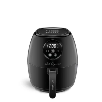Imagen de PRIXTON Cook Organics Freidora sin Aceite de Aire Caliente/Air Fryer Capacidad 3,5 litros Pantalla LED Táctil Potencia 1300 W 10 Programas Predeterminados Tiempo y Temperatura Ajustables