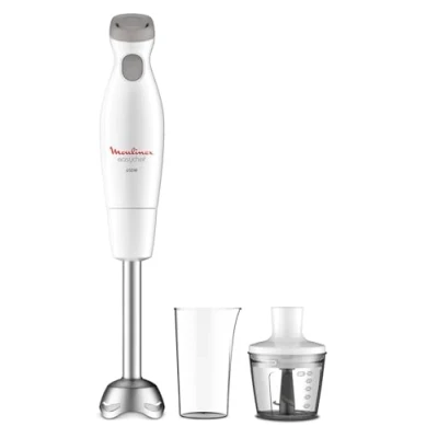 Imagen de Moulinex Batidora de mano Easychef 2 en 1 450 W potencia, obusto y resistente, cuchillas Zelkrom, vaso 800 ml picadora 500 ml, ajustes velocidad, antisalpicaduras