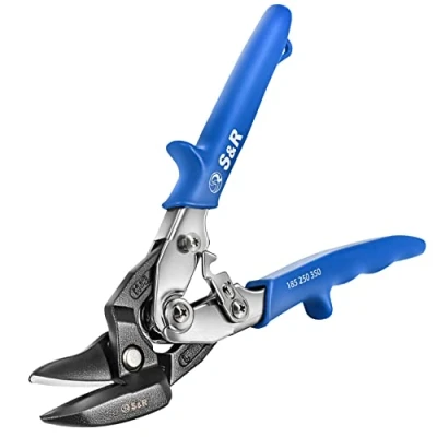 Imagen de S&amp;R Tijeras Cortachapas 260 mm Tijera Pladur Corte a la Izquierda para cortar Metal de Hojalatero Profesionales