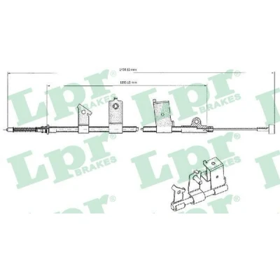 Imagen de LPR C0475B Cable de Freno Mano 1435/1225 Tambor NISSAN: MICRA 2