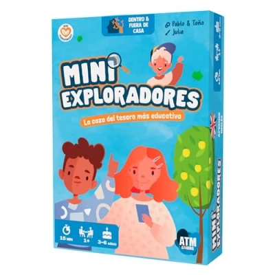 Imagen de ATM Gaming Mini Exploradres Juego Educativo para Niños de 3 a 6 años Aprendizaje, Creatividad e Imaginación Diversión sin Pantallas Aprende inglés