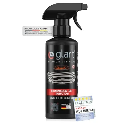 Imagen de Glart 45IE quita insectos para coches, parabrisas, faros, pintura, eliminador de óxido superficial, 500 ml, limpiador cuidado del coche.