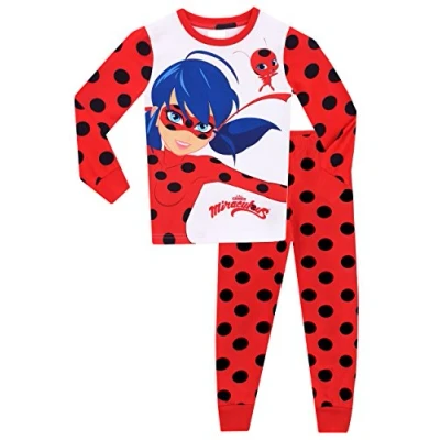 Imagen de Miraculous Pijamas Pijama Niña Ladybug Pijams Ajustadas para Niñas 4 5 Años