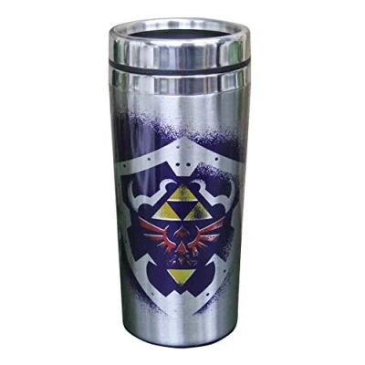 Imagen de Vaso Metálico Zelda de Viaje Doble Pared Oficial, Regalo para Gamers, 450ml