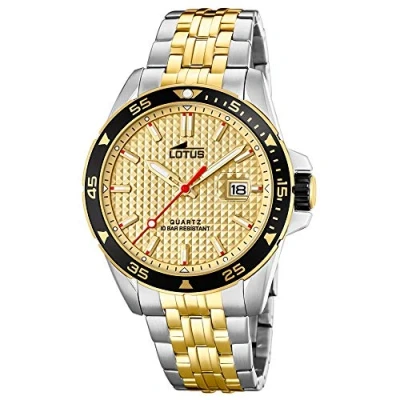 Imagen de Lotus 18652/1 Reloj Analógico para Hombre, de Cuarzo con Correa en Acero Inoxidable