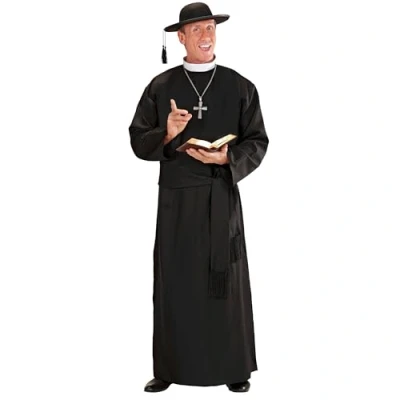 Imagen de WIDMANN Widman Disfraz de sacerdote para hombre, talla L (44573)