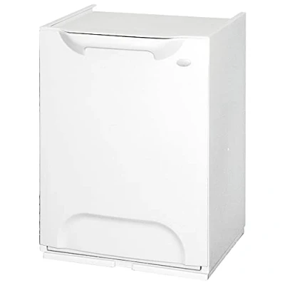 Imagen de Art Plast R34 Cubo dereciclaje de plástico apilable, color blanco, Liso