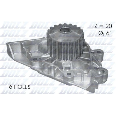 Imagen de DOLZ C124 Bomba de agua 20 con polea sin carcasa (cárter) PEUGEOT: 206 Hatchback, 407 Berlina, 406 CITROËN: Xsara Picasso, C4 I Hatchback