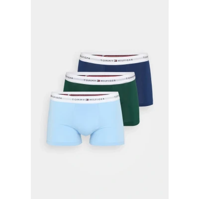 Imagen de Tommy Hilfiger Signature Trunk 3 PACK Calzoncillos, Hombre, Talla: Small, Dark green/navy/light blue