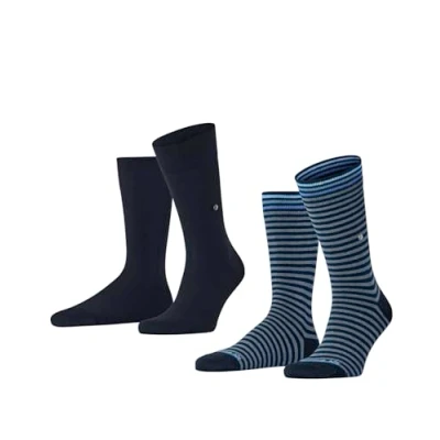 Imagen de Burlington 2ER PACK Calcetines, Hombre, Talla: 41 46, Blau