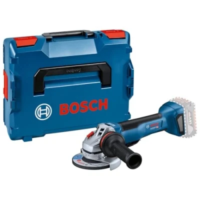 Imagen de Bosch Professional 18V System GWS 10 P Amoladora angular a batería (Brushless, Ø 125 mm, 9000 rpm, interruptor PROtection, sin batería, en L BOXX)