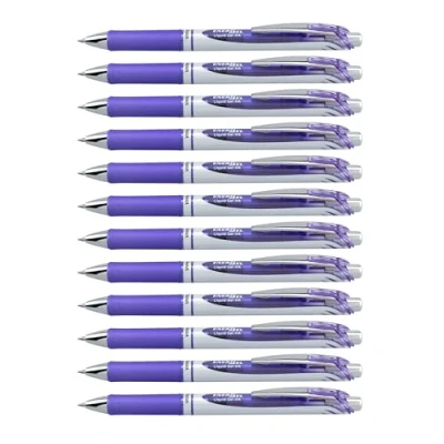 Imagen de Pentel EnerGel XM BL77 Bolígrafo de gel (12 unidades), color morado