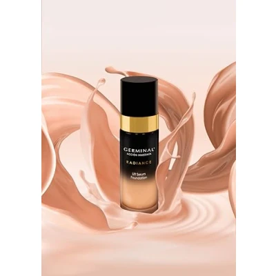 Imagen de Germinal ACCIÓN INMEDIATA RADIANCE LIFT SERUM FOUNDATION Base de maquillaje con doble efecto flash Color Medium Dark Acabado Luminoso y Natural Larga Duración