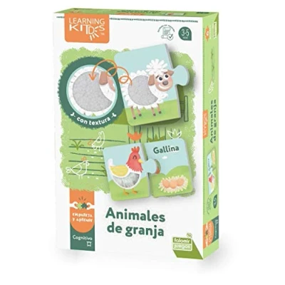 Imagen de Falomir Animales de Granja. Juego Mesa Educativo y sensorial. Puzle. (30020)