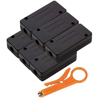 Imagen de odedo® Set módulo de conexión LSA Incluye Herramienta perforación. para Cat 5, 6, 6 A, 7, Conector Reparar, Prolongar Cable Red y, Acabado Metalizado.