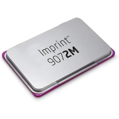 Imagen de Imprint 9072M Tampón Metal Tinta Sellos Manuales, 11x7cm, Violeta