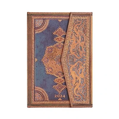 Imagen de Paperblanks Agenda de 12 meses 2024 Safavid Indigo Horizontal Mini (100 x 140 mm) (Italiano)