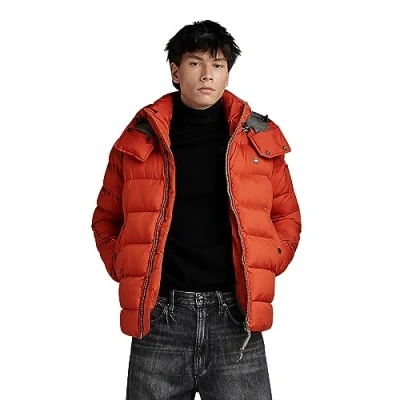 Imagen de G STAR Chaqueta whistler Padded Hooded Chaqueta, Naranja (Rooibos Tea D20100 D199 G052), M Hombre