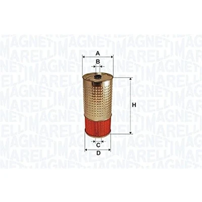 Imagen de MAGNETI MARELLI 153071760682 Filtro de aceite Cartucho filtrante MERCEDES BENZ: 190, Clase G SUV, C Berlina, SSANGYONG: Musso SUV