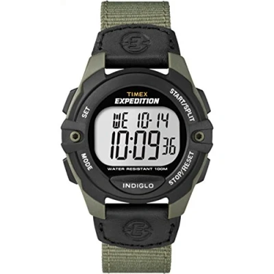 Imagen de Orologio Timex Expedition Digital CAT Uomo a grandezza naturale con cinturino in materiale misto verde/nero T49993