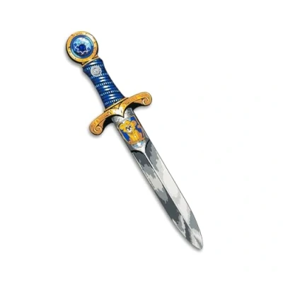Imagen de Liontouch Mini Espada de León Juguete para Niños, Azul Daga Medieval con Gema Juegos rol en Espuma Armas Seguras y Accesorios Traje Caballero Disfraz Niños