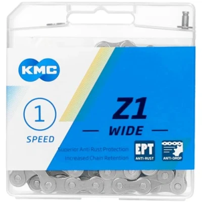 Imagen de KMC Cat. Z1 Wide EPT Grey 112L, Unisex, Plateado Oscuro, 112 Link