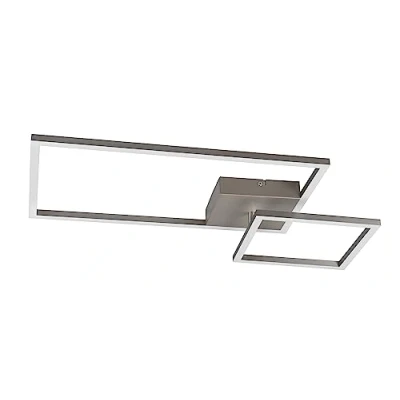 Imagen de Reality, Plafón, Padella incl. 1 x LED,SMD,25,0 Watt,4000K,3000 Lm. Cuerpo: Metal, Níquel mate A:63,5cm, L:37,0cm, A:7,5cm Pivotante,4000K,