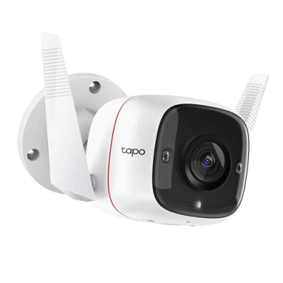 Imagen de Cámara de vigilancia IP TP Link TC65, Exterior IP66, 2K, 3MP, Visión nocturna, WiFi, Alarma, Blanco