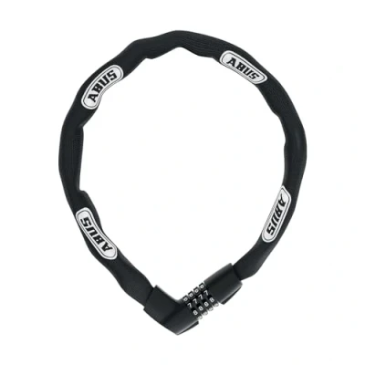 Imagen de ABUS cerradura de cadena Tresor 1385 combinación acero templado cuadrada 7 mm grosor nivel seguridad 85 cm negro