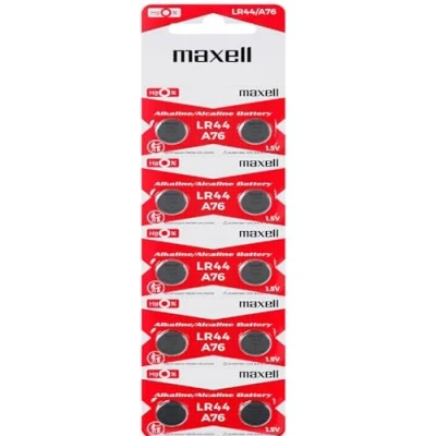 Imagen de Maxell Pila Boton Litio LR44 (Blister 10 Pilas)