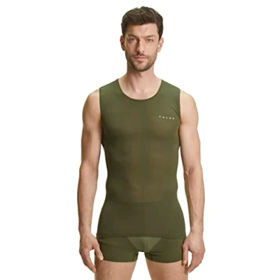 Imagen de FALKE Ultralight Cool M S/L SH hilo funcional refrigeración de secado rápido 1 pieza, Capa base superior Hombre, Verde (Herb 7754), XXL