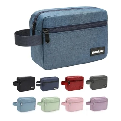 Imagen de MOCOCITO Neceser para Viaje Hombre Mujer de Aseo Bolsa Gimnasio (Azul)