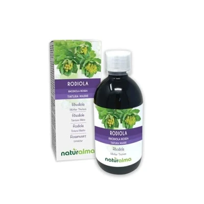 Imagen de Rodiola (Rhodiola rosea o Sedum roseum) raíces Tintura Madre sin alcohol Naturalma Extracto líquido gotas 500 ml Complemento alimenticio Vegano