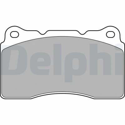 Imagen de DELPHI LP1944 Juego de pastillas freno no preparado para indicador desgaste Chapa antichirridos sin accesorios RENAULT: Megane 3 Coupe, 4