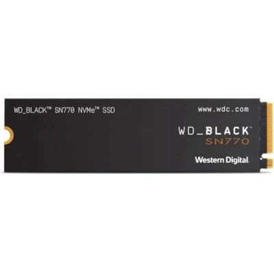 Imagen de Disco duro SSD interno 1TB Western Digital WD_Black SN770 NVMe SSD, Hasta 5150 MB/s de lectura, M.2 2280, Negro