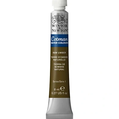 Imagen de Winsor &amp; Newton 8840110 Cotman Pintura de acuarela para estudio estudio, colores vivos con muy buenas propiedades procesamiento, tubo 8 ml, color natural
