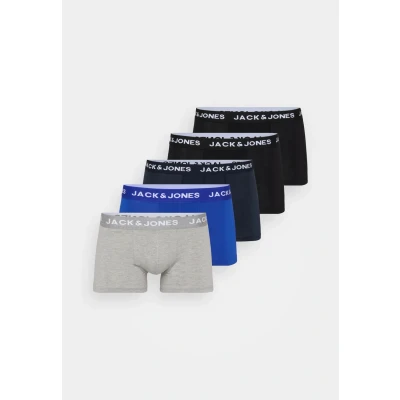 Imagen de Jack &amp; Jones Jacbasic Plain Trunks 5 PACK Culotte Black/navy blazer/surf, Hombre, Talla: XXL, blazer/surf