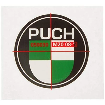 Imagen de Pegatinas/Placa Puch (Verde/Blanco)