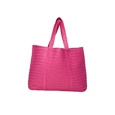 Imagen de PIECES Pcloma Straw Shopper, Bolsa Mujeres, Color Rosa, Einheitsgröße