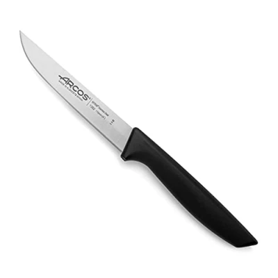 Imagen de Arcos Cuchillo Verduras Acero Inoxidable. Profesional para pelar Frutas y Verduras. Mango ergonómico polioximetileno Hoja 110 mm. Serie Niza. Color Negro.