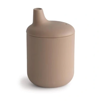 Imagen de mushie Vaso con Boquilla Taza para Sorber Bebés a Partir de 6 Meses Antiderrame y Antigoteo en Silicona sin BPA, Producto Durable Natural