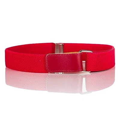 Imagen de Olata Cinturón para Niños completamente Ajustable. Con Gancho Ajustable y Material Elastizado 8 15 años. Fuschia Rosa