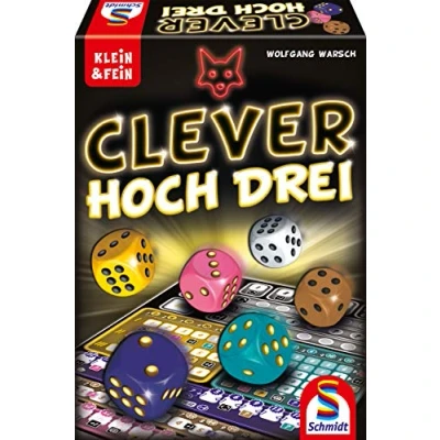 Imagen de Schmidt Spiele 49384 Clever Hoch DREI Juego de Dados la Serie Klein &amp; Fein
