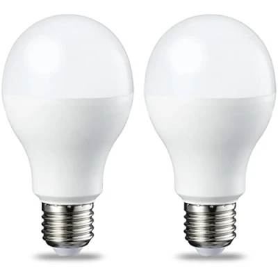 Imagen de Amazon Basics Bombilla rosca Edison LED E27, 13 W (equivalente a 100 W), blanco frío, no regulable, paquete de 2, CRI80