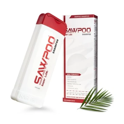 Imagen de SAWPOO Champú con Saw Palmetto, Biotina, Provitamina B5 y Apigenin. Especial anticaída gracias al extracto Serenoa Repens